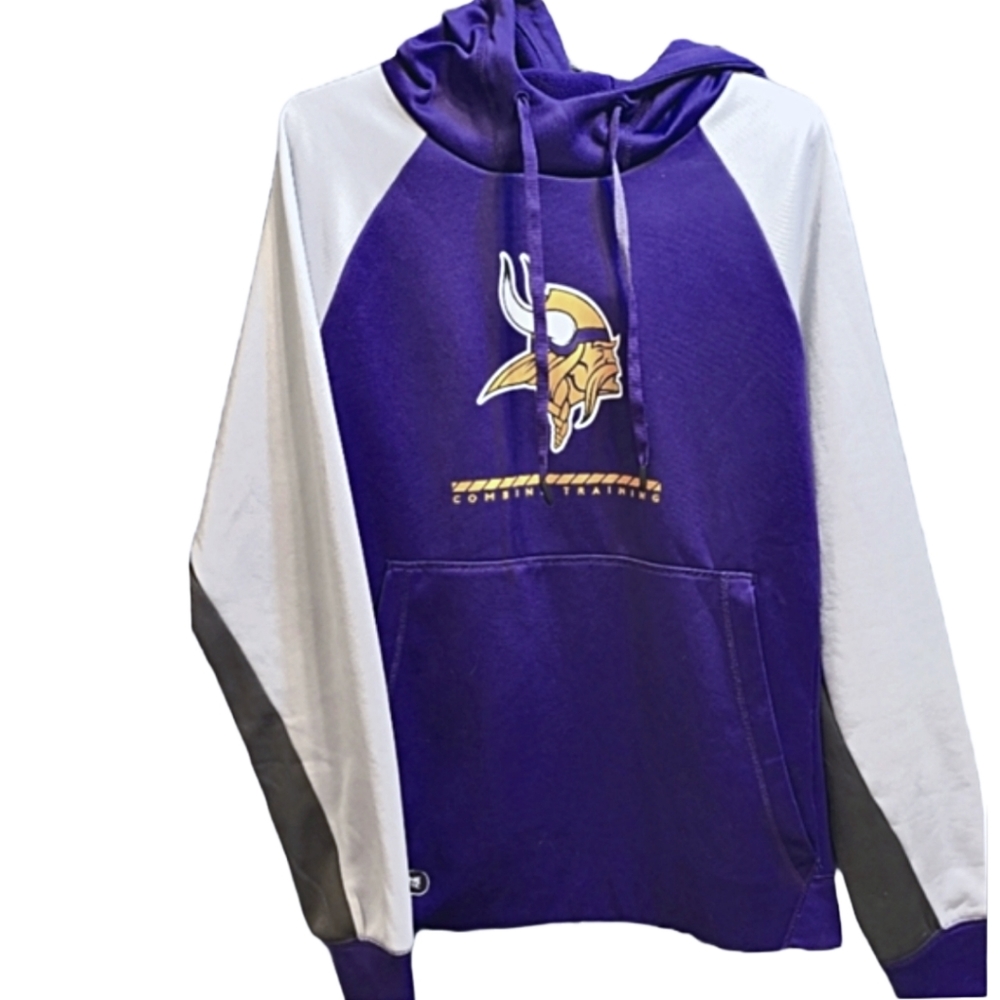 🏈 Vikings NFL Official Wmns Hoodie sz M